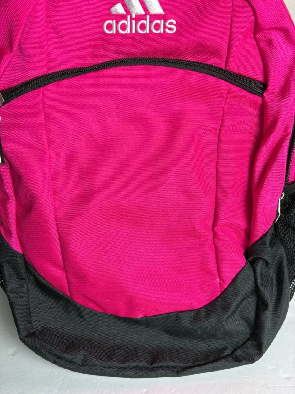 Adidas Pink Backpack Athletic Gym Bag Large Barbie Pink NWOT - Picture 3 of 7